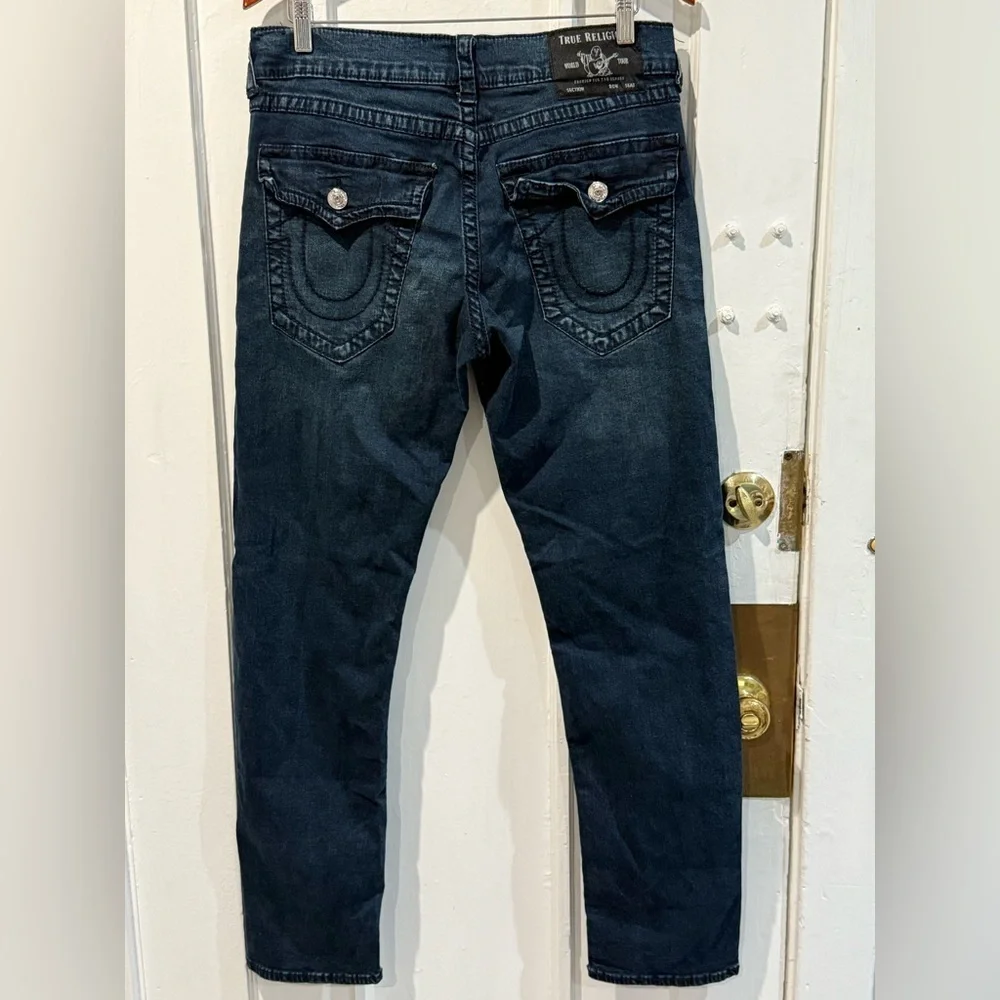 True Religion Men's Dark Blue Skinny Jeans